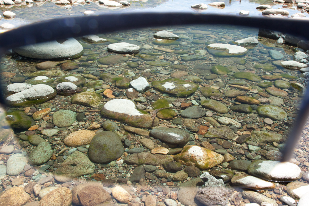 偏光レンズ越しの風景