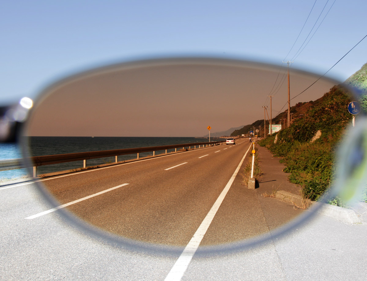 海岸線での見え方