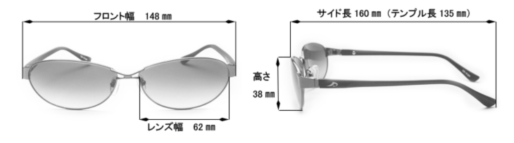 各パーツのサイズ