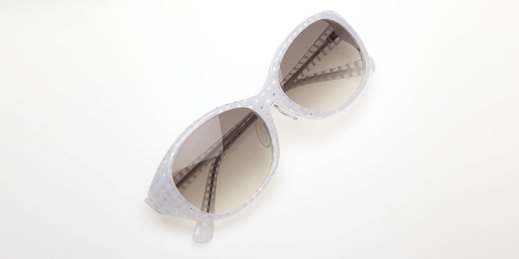 オールタイムサングラス　ルチア（チェックホワイト）